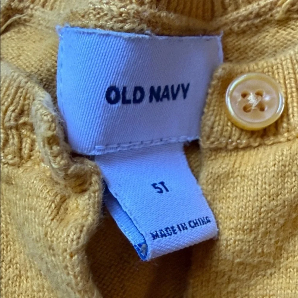 Old Navy Kids Mustard‎ Cardigan Sweater